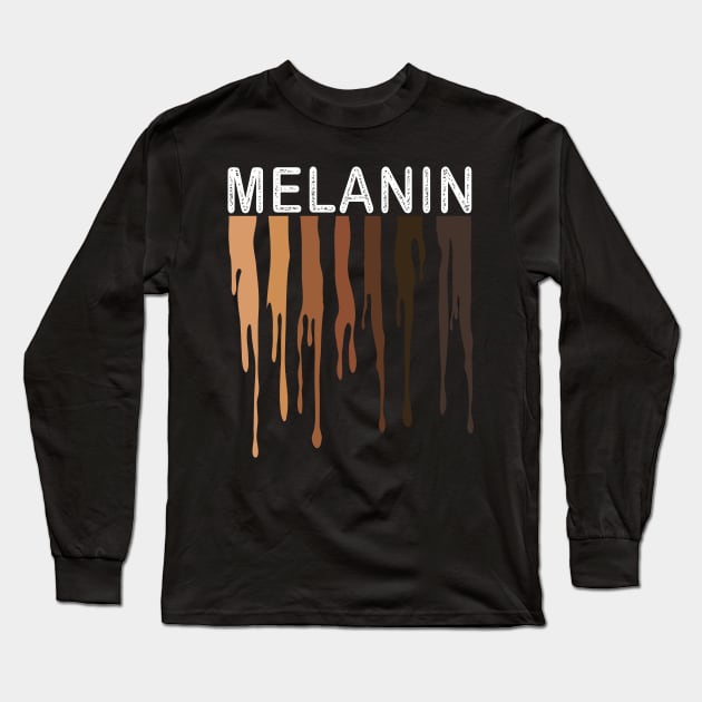 Melanin Gift Long Sleeve T-Shirt by Delightful Designs